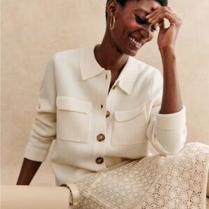 Off white Betty cardigan from Sezane